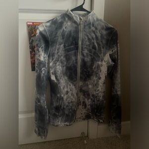 gray and white lulu lemon jacket